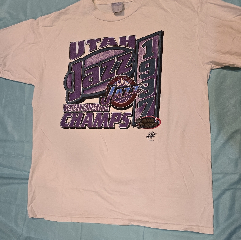 Utah Jazz White T-Shirt